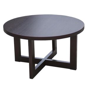 Runder Chill-out-Tisch aus Buche Ø 90cm, versch.Holztöne wählbar