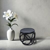 Hocker 2er-Set aus Buche Ø 36 cm, Holzton wählbar