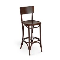 Barstuhl Bugholz mit Holzsitz aus Buche, 2er-Set | 75 cm Sitzhöhe | versch. Holztöne wählbar