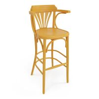 Bugholz-Barstuhl in RAL-Wunschfarbe,Thonet-Stil aus Buche