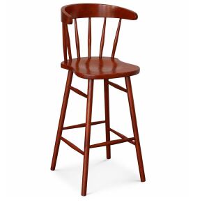 Barstuhl 2er-Set aus Buche massiv | modern im Windsor-Stil | versch. Holztöne wählbar