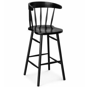 Barstuhl 2er-Set aus Buche massiv | modern im Windsor-Stil | versch. Holztöne wählbar