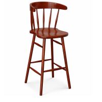 Barstuhl 2er-Set aus Buche massiv | modern im Windsor-Stil | versch. Holztöne wählbar