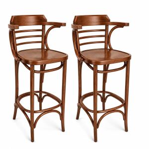 Eleganter Barstuhl aus Buche im Wiener Stil | 2er-Set |...