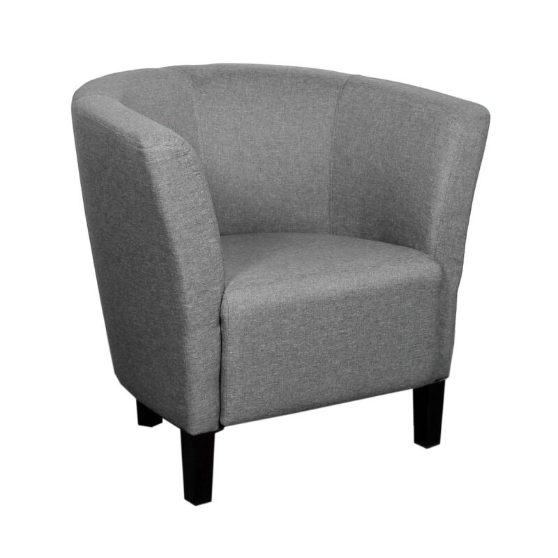 Clubsessel Pelino Webstoff fein, grau