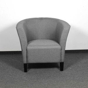 Clubsessel Pelino Webstoff fein, grau