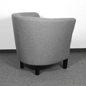 Clubsessel Pelino Webstoff fein, grau