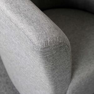 Clubsessel Pelino Webstoff fein, grau