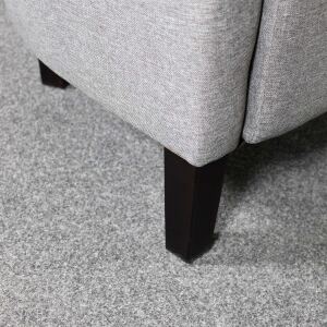 Clubsessel Pelino Webstoff fein, grau