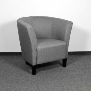 Clubsessel Pelino Webstoff fein, grau