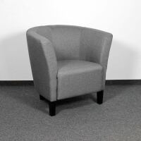 Clubsessel Pelino Webstoff fein, grau