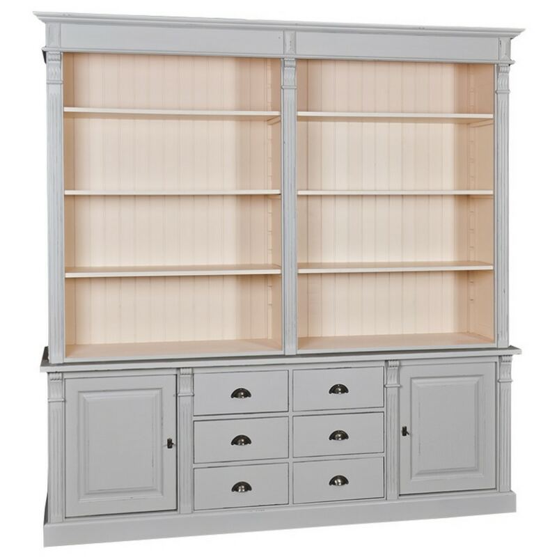 Landhausregalwand mit Schränken und Schubladen Konfigurator alles frei wählbar