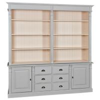 Landhausregalwand mit Schränken und Schubladen Konfigurator alles frei wählbar