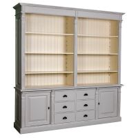 Landhausregalwand mit Schränken und Schubladen Konfigurator alles frei wählbar