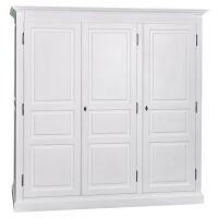 Massiver Kleiderschrank dreitürig in Landhausoptik shabby chic / antik look