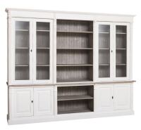 Landhaus Wohnwand mit Vintrinen shabby chic / antik look