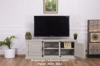 TV-Sideboard Provence mit Landhausoptik - Eichenplatte natur (unlackiert)
