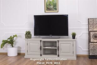 TV-Sideboard Provence mit Landhausoptik - Eichenplatte lackiert