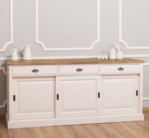 Landhaus Sideboard mit Schiebetüren shabby chic / antik look