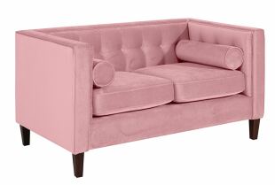Vintage 2-Sitzer Sofa Joko Samtvelours rosé