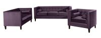 Vintage 2-Sitzer Sofa Joko Samtvelours purple