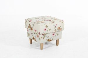 Hocker Luke Flachgewebe weiß