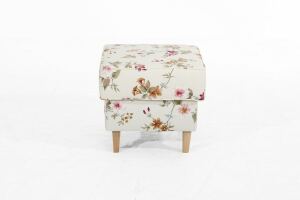 Hocker Luke Flachgewebe weiß