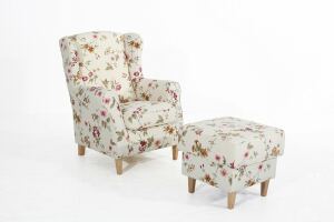 Hocker Luke Flachgewebe weiß