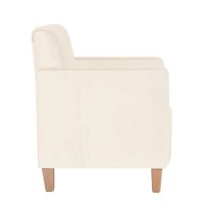 Cocktail Sessel Maja Samtvelours creme
