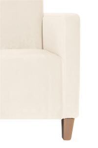 Cocktail Sessel Maja Samtvelours creme