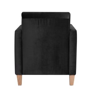 Cocktail Sessel Maja Samtvelours schwarz