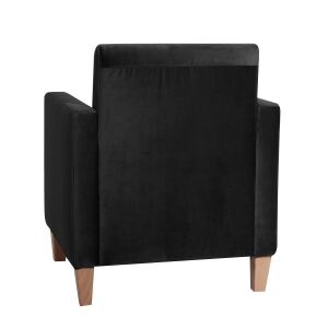 Cocktail Sessel Maja Samtvelours schwarz