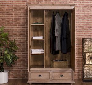 Romantischer Kleiderschrank mit Schubladen in Landhausoptik Konfigurator alles frei wählbar
