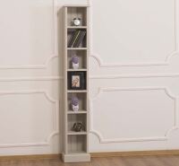Hohes CD Regal im Landhausstil lackiert