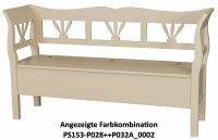 Truhenbank im Landhausstil tief gebürstet