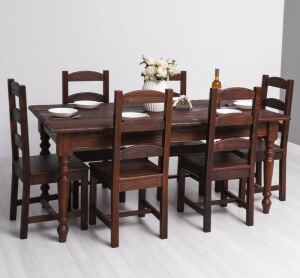 Gedrechselter Tisch Paris (180cm) lackiert