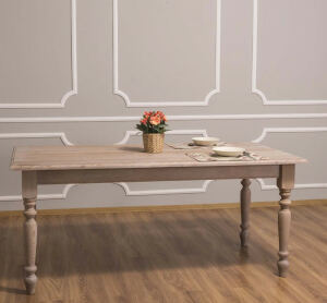 Gedrechselter Tisch Paris (180cm) lackiert