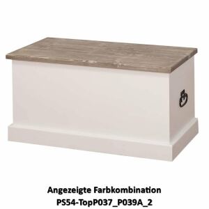 Massivholz Truhe mit Landhausoptik lackiert