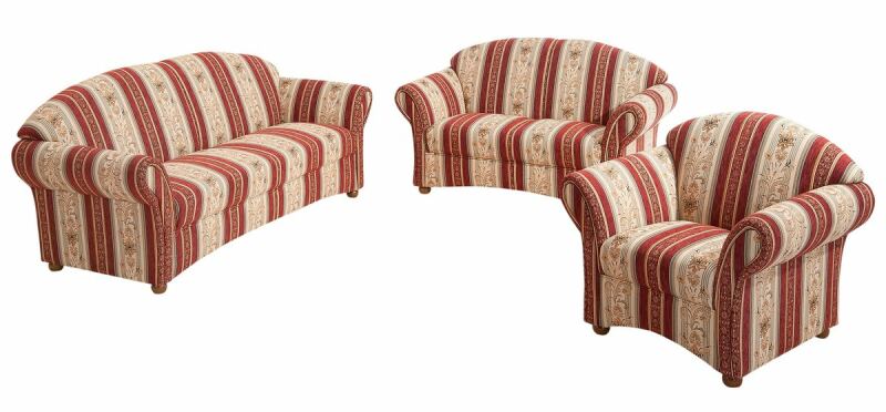 Sessel Carolina Chenille rot
