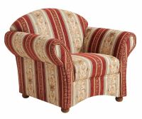Sessel Carolina Chenille rot