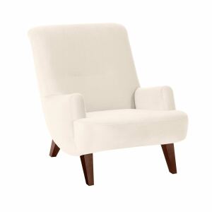 Sessel Borano Samtvelours creme