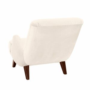 Sessel Borano Samtvelours creme