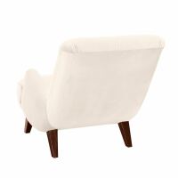 Sessel Borano Samtvelours creme