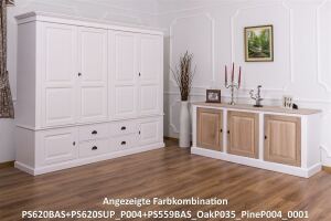 Landhausstil Kleiderschrank - vier Türen shabby chic / antik look