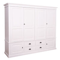 Landhausstil Kleiderschrank - vier Türen shabby chic / antik look