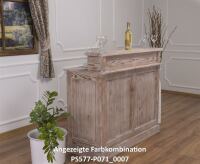 Schmaler Landhaus Bartresen Provence lackiert