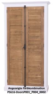 Massivholzschrank mit Lamellentüren Provence im Landhausstil Konfigurator alles frei wählbar