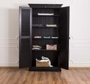Massivholzschrank mit Lamellentüren Provence im Landhausstil Konfigurator alles frei wählbar