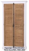 Massivholzschrank mit Lamellentüren Provence im Landhausstil Konfigurator alles frei wählbar