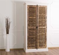 Massivholzschrank mit Lamellentüren Provence im Landhausstil Konfigurator alles frei wählbar